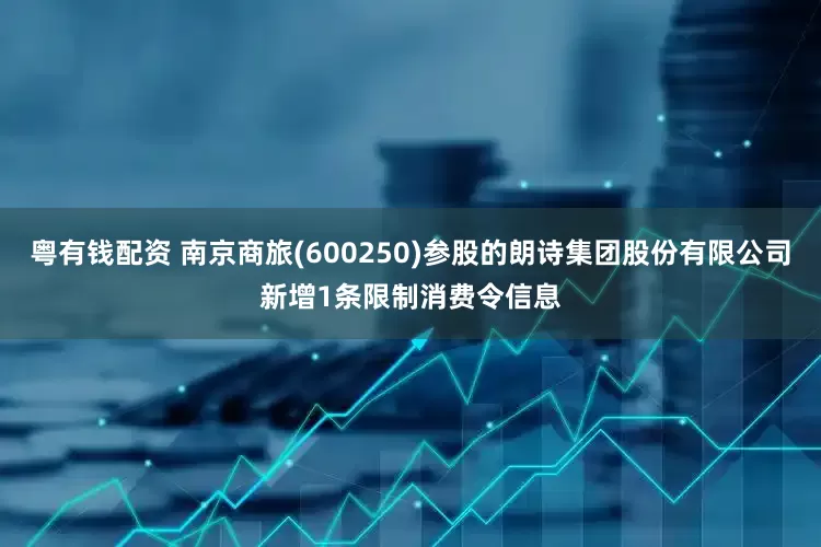 粤有钱配资 南京商旅(600250)参股的朗诗集团股份有限公司新增1条限制消费令信息